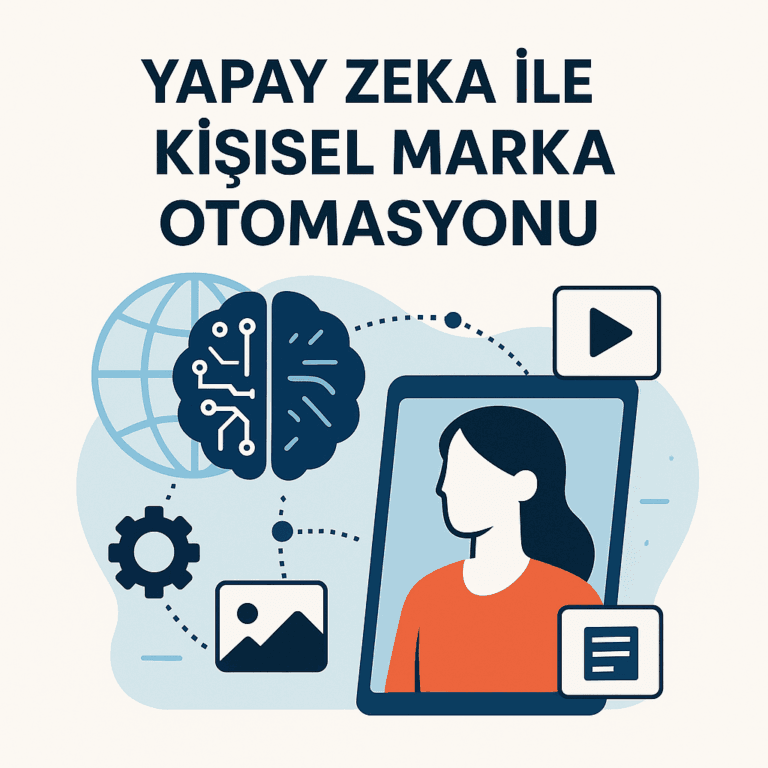 Yapay zeka ile kişisel marka otomasyonu ve dijital kimlik oluşturma görseli