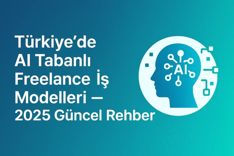 AI tabanlı freelance iş modelleri 2025 kapak görseli
